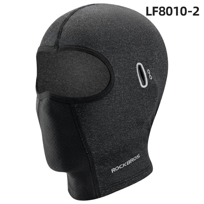 ROCKBROS Warm Windproof Cycling Headgear Breathable Face Mask Outdoor Electric Bicycle Balaclava Bike Skiing Fleece Head Hat