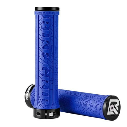 ROCKBROS TPR Rubber Bike Grips Bicycle Handlebar Mtb Grips Soft 3D Anti-skid Lock On Handle Bar Cycling Parts Bike Accessories