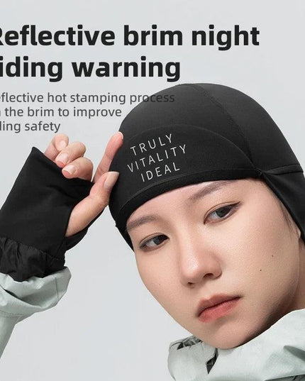 ROCKBROS TVI Cycling Cap Winter Keep Warm Thermal Fleece Hats Windproof Ear Protection Comfotable Ski Riding Small Cap Men Women