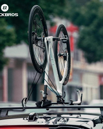 ROCKBROS Portable Bike Bicycle Rack Stand MTB Road Bike Travel Bicycle Roof Racks Carrier Quick Install Inverted Bike Roof Rack