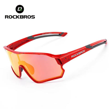 ROCKBROS Child Photochromic Polarized Sunglasses Bicycle Eyewear UV400 Kids Bike Goggles Protection Classic Windproof Glasses