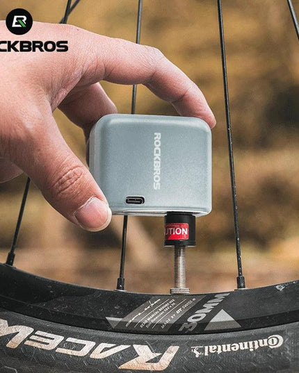 ROCKBROS Mini Electric Air Pump Portable 100PSI Rechargeable Compressor Tire Inflator For Car Bike Motorcycle Bicycle Pump