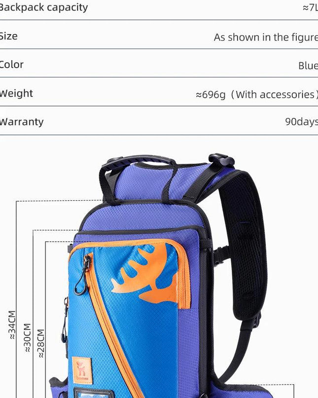 Qunature Ski Bag Children's Ski Training Strap Traction Protection Bag 7L Multi-Part Support Anti-Slip Anti-Falling Kid Ski Pack
