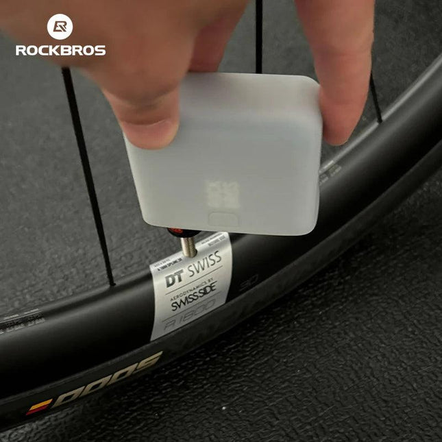 ROCKBROS Bike Air Pump Portable Mini Electric Air Compressor Treasure Type-C With LED Indicator Light Road MTB Accessories