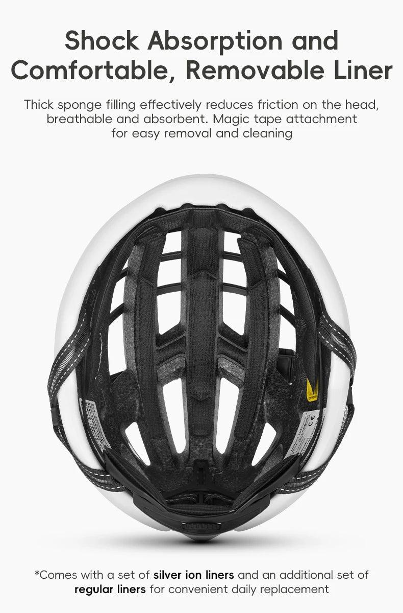 ROCKBROS Cycling Helmet Men Women Bicycle Helmet Intergrally-molded Adjustable MTB Road Thickened Sport Safe Hat Bike Helmet