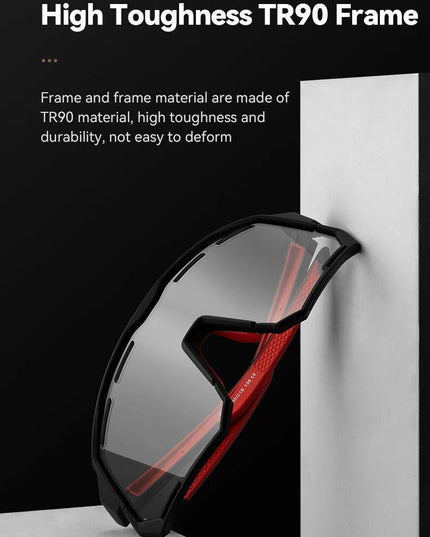 ROCKBROS Polarized Cycling Glasses Photochromic Glasses Men Sports Polarized Sunglasses Bicycle Riding Goggles Eyewear 2 Lens