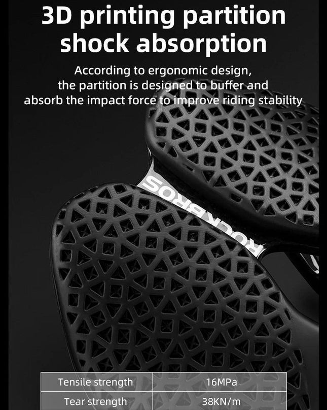 ROCKBROS 3D Printed Bicycle Carbon Saddle Ultra-Light Shock-Absorption MTB Road Profession Racing Bicycle Cycling Saddle