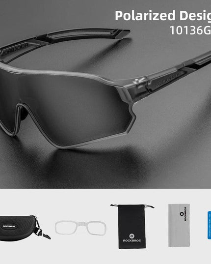 ROCKBROS Bicycle Polarized Glasses UV400 Sport Cycling Glasses Mtb Mountain Bike Eyewear Sunglasses Outdoor Running Goggles