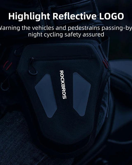 ROCKBROS Motorcycle Cycling Leg Bag Reflective Crossbody Waist Bags Outdoor Package Bag Adjustable Waterproof Moto Equipment