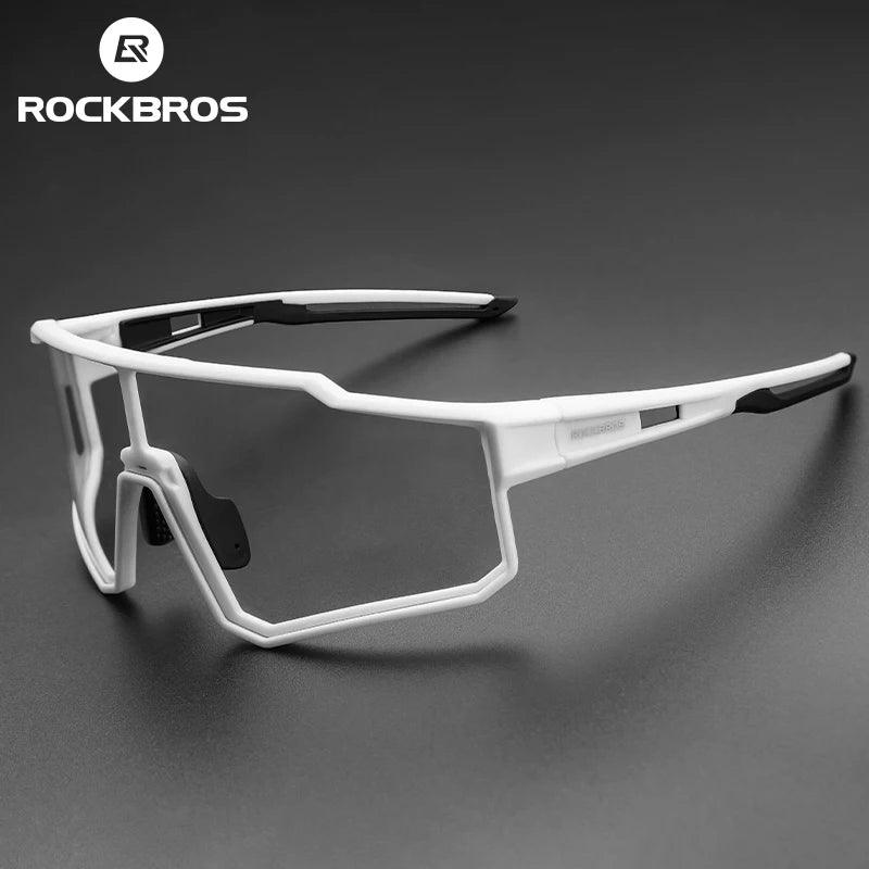 ROCKBROS Polarized Photochromic Glasses Cycling Sunglasses Outdoor Sports UV400 MTB Road Women Men Bicycle Goggles Adjustable