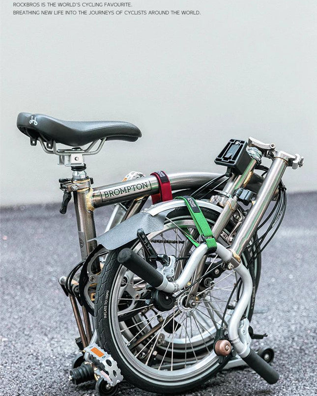ROCKBROS Bicycle Frame Wheel Fixed Strap For Brompton Folding Bike Body Straps Fixed Belt Ankle Leg Pants Strap Outdoors