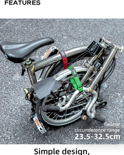 ROCKBROS Bicycle Frame Wheel Fixed Strap For Brompton Folding Bike Body Straps Fixed Belt Ankle Leg Pants Strap Outdoors