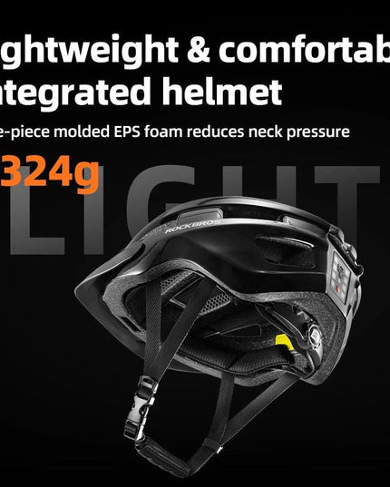 ROCKBROS Ultra-Light Cycling Helmet Taillight Magnetic Goggles Integrated Bicycle Helmet High Quality Protection Mtb Road