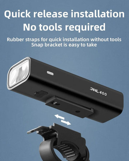 ROCKBROS Bike Light Type-C Charging Front Lamp Headlight Ultralight Flashlight Bicycle Light 200/400/600/800/1000/1500/3000LM