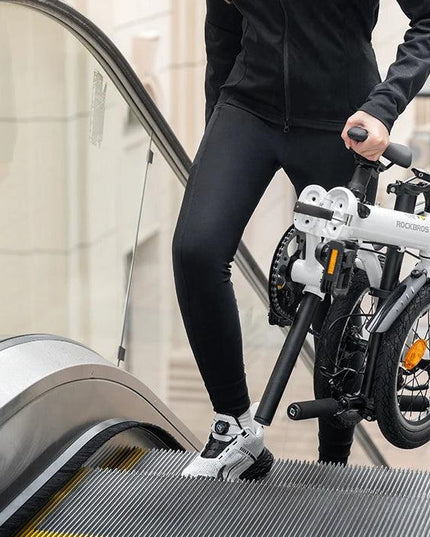 ROCKBROS Portable Folding Bike 14 inch Aluminium Alloy Bike Frame V Brake Lightweight Adult Folding Bicycle