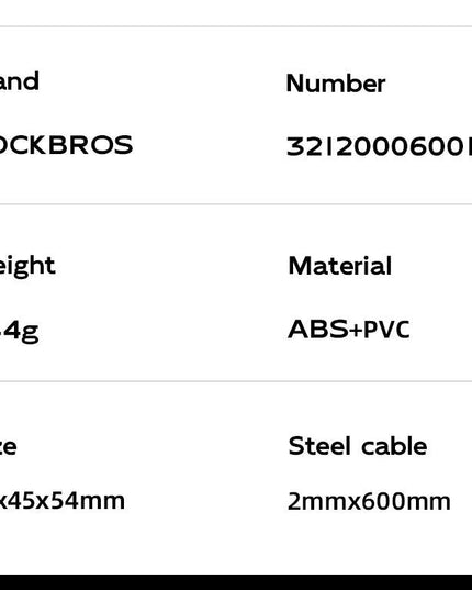 ROCKBROS Bicycle Lock Anti-theft Portable Lightweight 3-Digit Password Cable Lock Helmet Lock Chain Backpack Bike Accessories