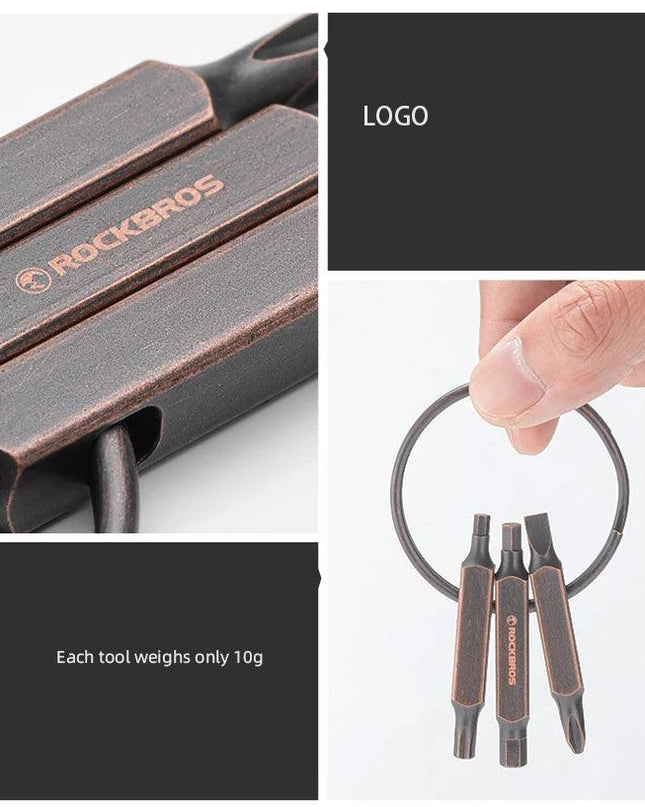 ROCKBROS ROAD TO SKY Keyring Tools Bicycle Multifunction Repairing  Aluminum Alloy Tool Portable Stainless Steel Bike Accessory