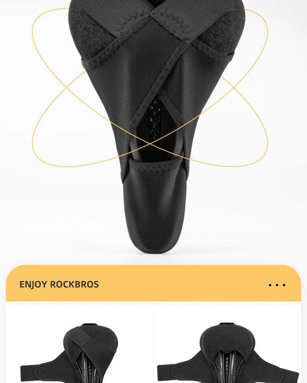 ROCKBROS Bicycle Saddle Cover MTB  With Rear Light Road Bike Seat Saddle Breathable Comfortable Cushion Cycling Saddle Cover
