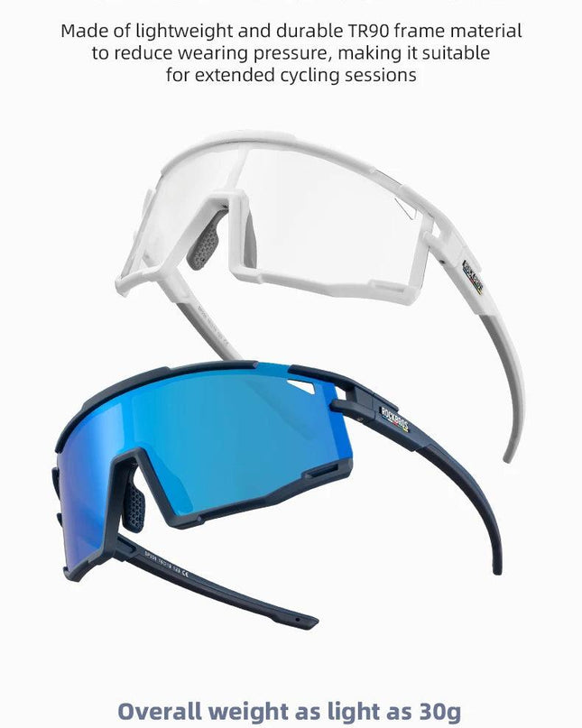 ROCKBROS Cycling Sunglasses Photochromic Polarized Bike Glasses UV400 Ultraviolet Outdoor Sport Hiking Glasses Eyewear Equipment