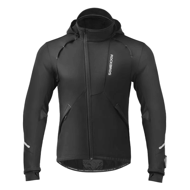 ROCKBROS Bicycle Jacket Winter Cycling Clothing Thermal Fleece Long Sleeve Cycling Bike Clothing Warmer Windproof Sportswear