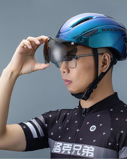 ROCKBROS Bicycle Helmet Cycling LED Light Rechargeable Cycling Helmet Mountain Road Bike Helmet Sport Safe Hat For Man