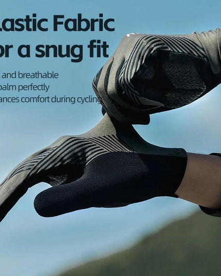 ROCKBROS Summer Cycling Gloves Breathable MTB Road Bike Non-slip Gloves Touch Screen Spring Full Finger Motorcycle Riding Gloves