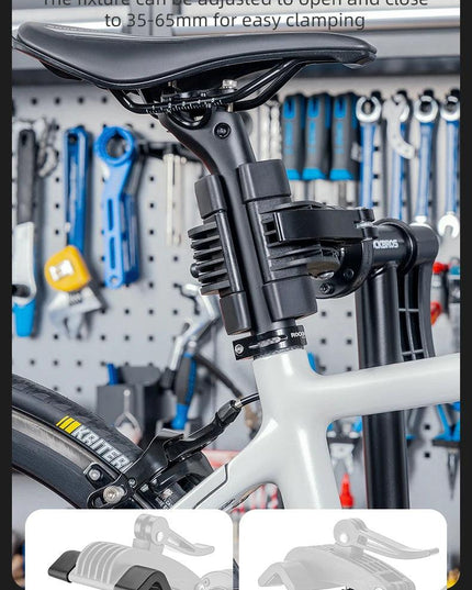 ROCKBROS Bike Repair Rack Desktop Professional Bicycle Wheel Truing Stand 360° Rotation Adjustable Maintenance Storage Stand