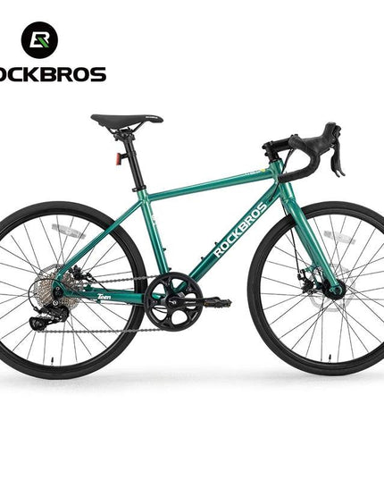 ROCKBROS Road Bike Student Teenager 22 inch Aluminum Frame Bike 10 Speed Disc Brake Bicycle Lightweight City Bike