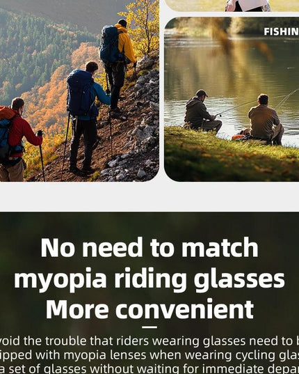 ROCKBROS Cycling Sunglasses Polarized UV Protection Set Glasses Frame for Myopia Glasses Running Fishing Cyling Goggles