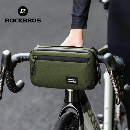 ROCKBROS Bicycle Bag Portable Lightweight MTB Road Bike Handlebar Bag 2.1L Big Capacity Multifunctional Riding Shoulder Bag