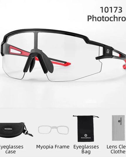 ROCKBROS Cycling Glasses Polarized UV400 Protection Bicycle Sunglasses Men Women Photochromic MTB Road Bicycle Goggles Eyewear