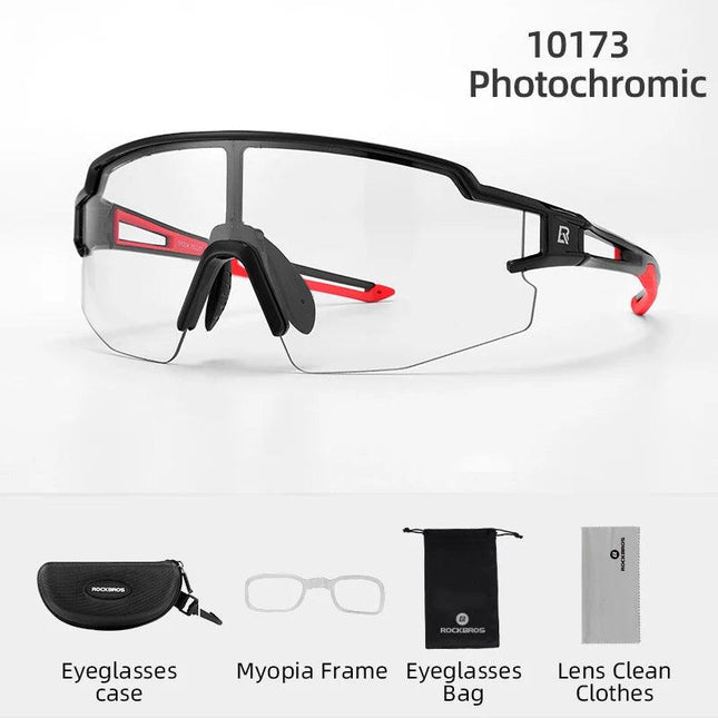 ROCKBROS Cycling Glasses Polarized UV400 Protection Bicycle Sunglasses Men Women Photochromic MTB Road Bicycle Goggles Eyewear