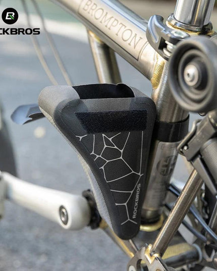 ROCKBROS Folding Bicycle Waterproof Triangle Bags for Brompton Bike 0.32L Portable Mini Brompton Bag Outdoor Bike Accessories