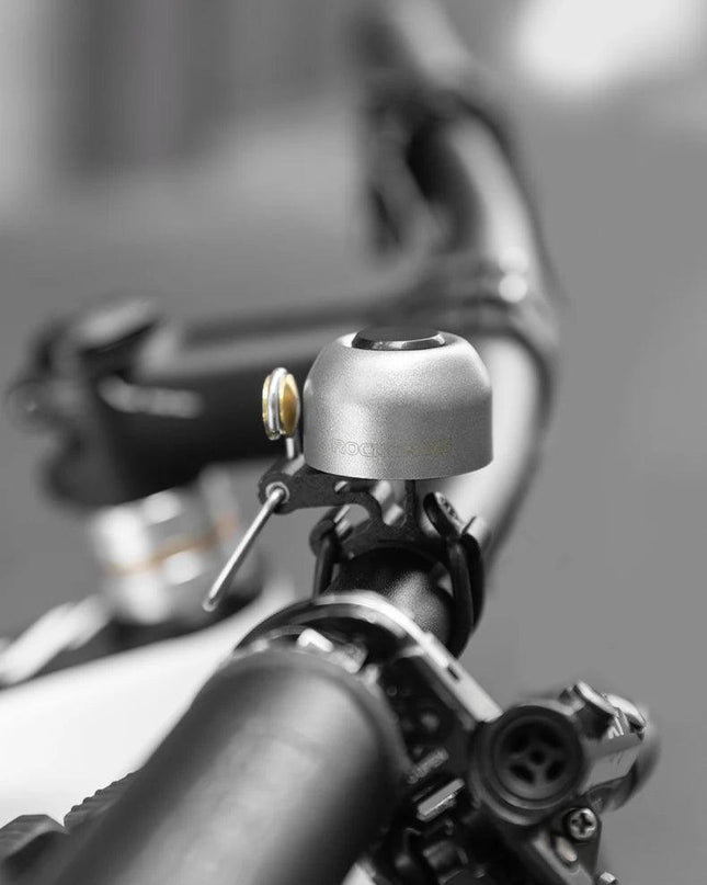 ROCKBROS Bicycle Bell Safety Warning Bike Bell Horn Handlebar Copper Alloy Non-slip Bicycle Alloy Ring Crisp Sound Cycling Alarm