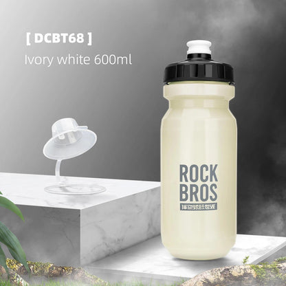 ROCKBROS Bicycle Water Bottle 600ML Lightweight Cycling Kettle Outdoor Sports Portable Portable MTB Road Bike Sport Water Bottle