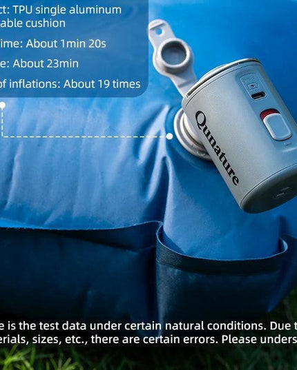 Qunature Electronic Wireless Inflator Pump Air Compressor Portable Outdoor Camping Tools Inflation Pump Cushions Sleeping Mat