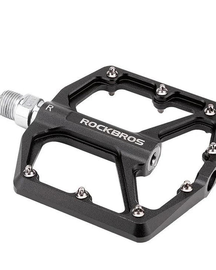 ROCKBROS Bike Pedals Aluminum Alloy Anti-slip Bicycle Pedals Ultralight Sealed Bearing One-piece MTB Road Mountain Cycling Pedal