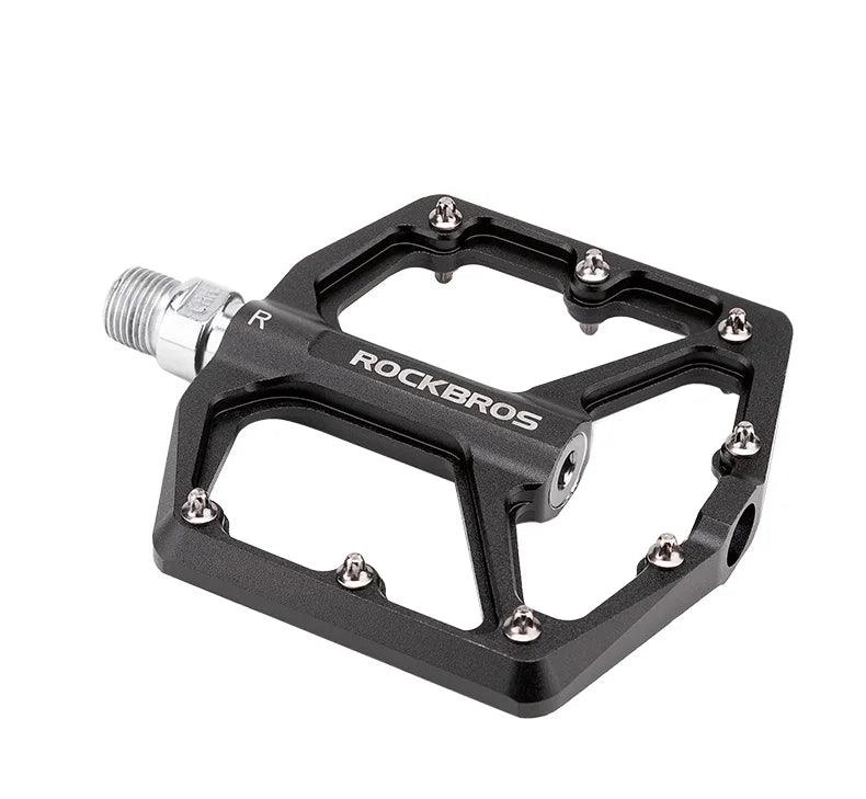 ROCKBROS Bike Pedals Aluminum Alloy Anti-slip Bicycle Pedals Ultralight Sealed Bearing One-piece MTB Road Mountain Cycling Pedal