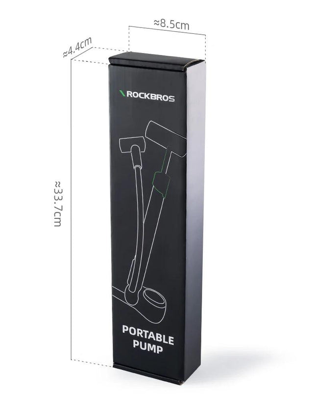 ROCKBROS Bicycle Pump 120 PSI Riding Portable Mini Bike Pump FV/AV Handheld/Vertical Inflation Modes Inflator Cycling Accesories