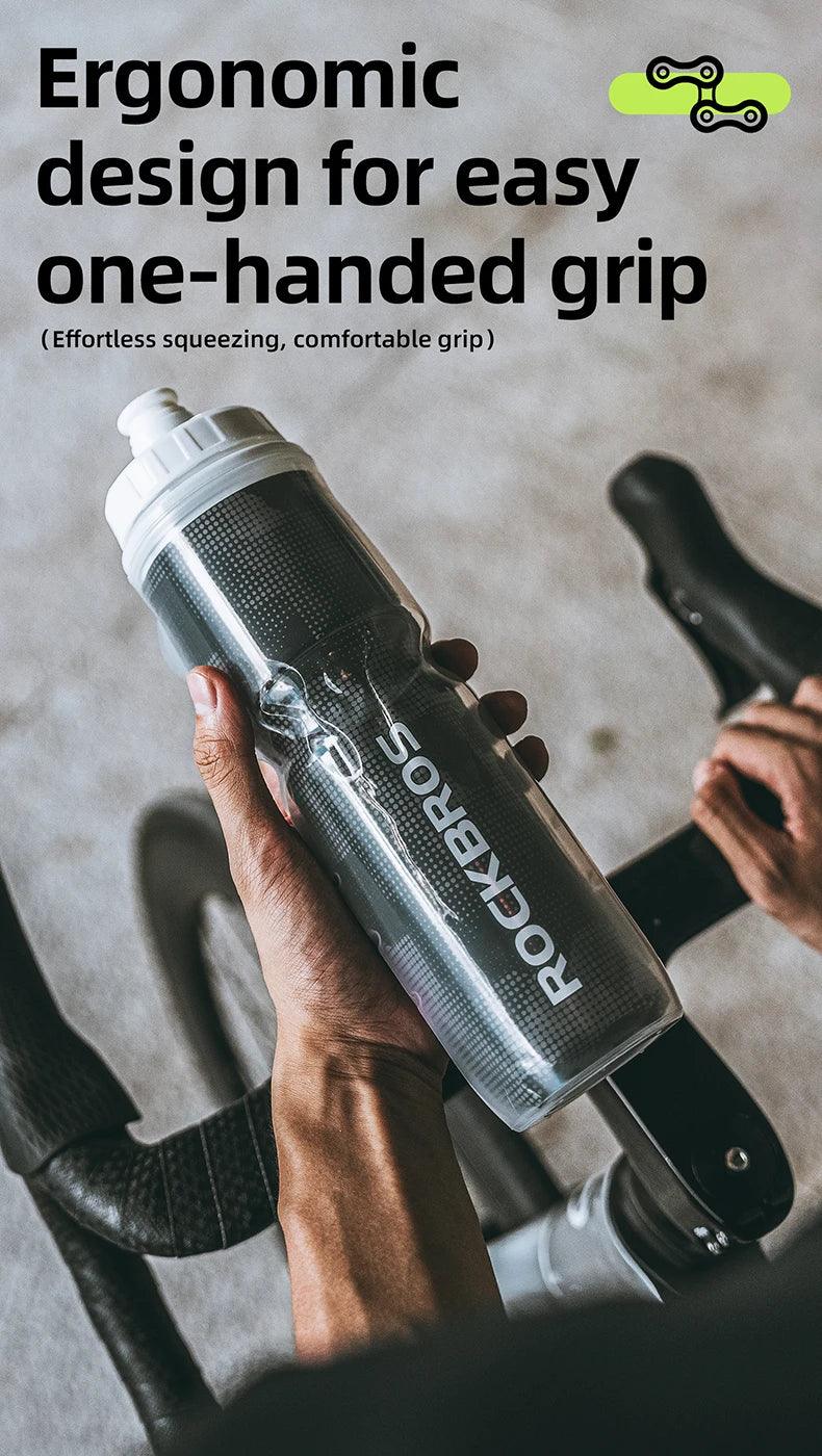 ROCKBROS Cycling Insulated Water Bottle 750ml PP5 Material Outdoor Sports Fitness Running Riding Camping Hiking Portable Kettle