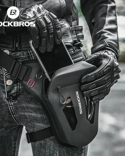 ROCKBROS Motorcycle Cycling Leg Bag Reflective Crossbody Waist Bags Outdoor Package Bag Adjustable Waterproof Moto Equipment