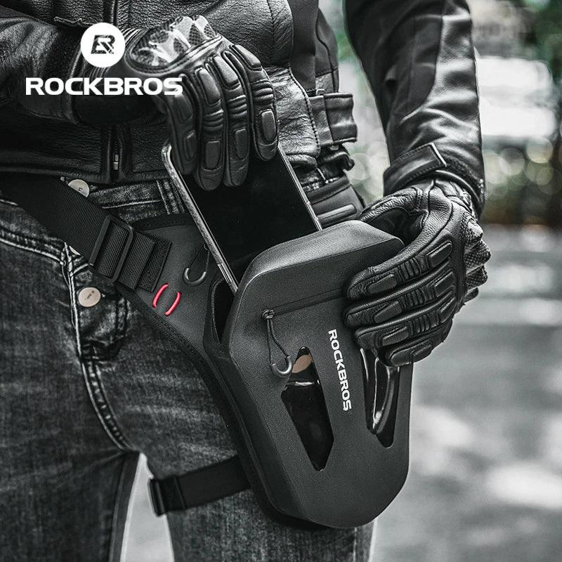 ROCKBROS Motorcycle Cycling Leg Bag Reflective Crossbody Waist Bags Outdoor Package Bag Adjustable Waterproof Moto Equipment