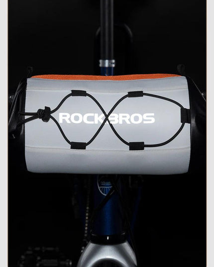 ROCKBROS Bike Bag Portable Handlebar Pannier 2.4L Big Capacity Shoulder Bag  Frame Tube Bag Elastic Band Bicycle Accessoriescase