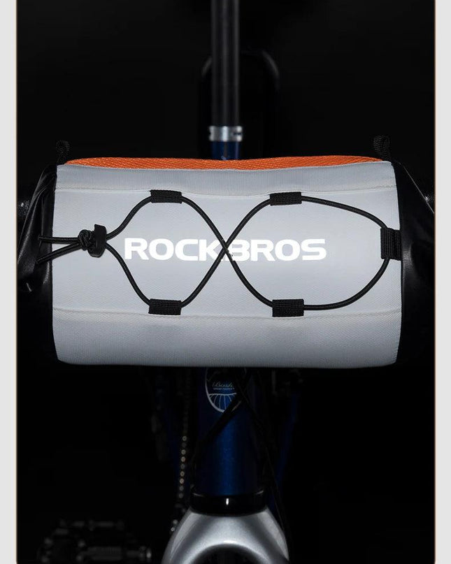 ROCKBROS Bike Bag Portable Handlebar Pannier 2.4L Big Capacity Shoulder Bag  Frame Tube Bag Elastic Band Bicycle Accessoriescase