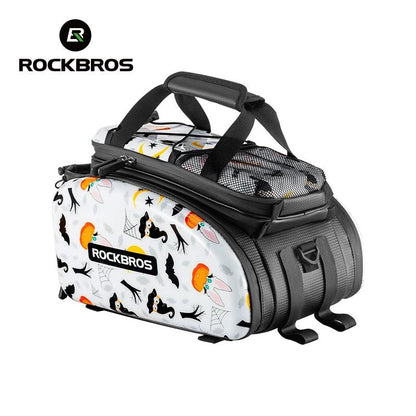 ROCKBROS 3 In 1 Bicycle Trunk Bag 35L Big Quality MTB Gravel Bike Bag Hard Shell Travel Luggage Panniers with Waterproof Cover