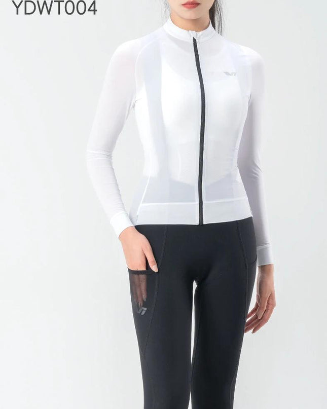ROCKBROS TVI Series Windproof Cycling Jacket High Elasticity Safety Sports Jacket Breathable with YKK Zipper Women Bike Clothes