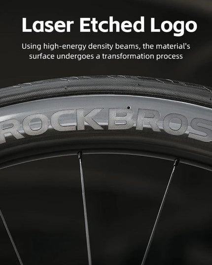 ROCKBROS Wheelset Ultralight Cycling Road Disc Carbon Wheelset  Tubeless Rim Tape 50mm Ratchet System 36T Road For Racing Bike