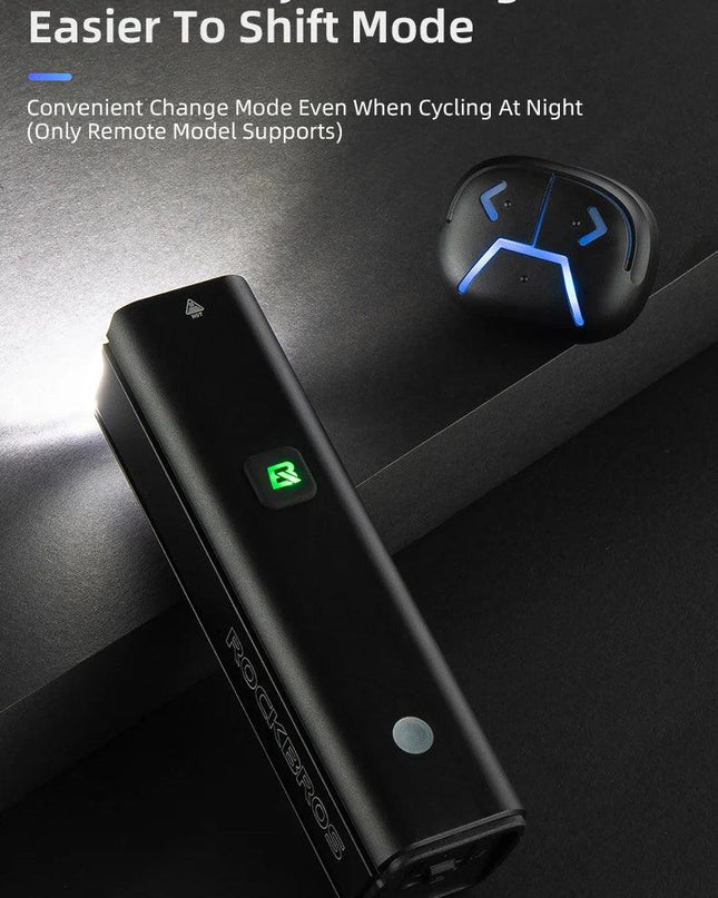 ROCKBROS Bike Light 1500LM5000mAh Type-C Bicycle Light Temperature Control  IPX6 Aluminum LED Light Front Lamp Cycling Headlight