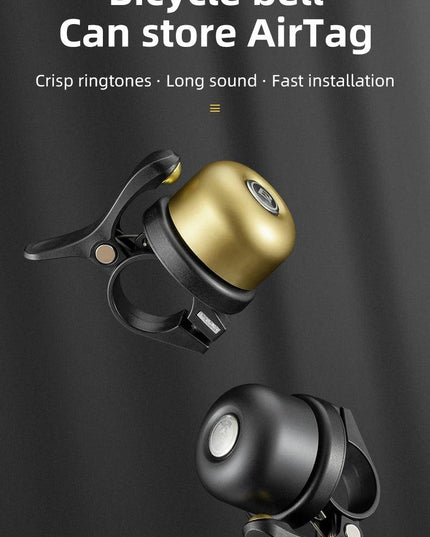 ROCKBROS Bicycle Bell Classical Stainless Bike Bell Loud Horn Cycling Handlebar Bell Portable Alarm Safety Bicycle Accessories