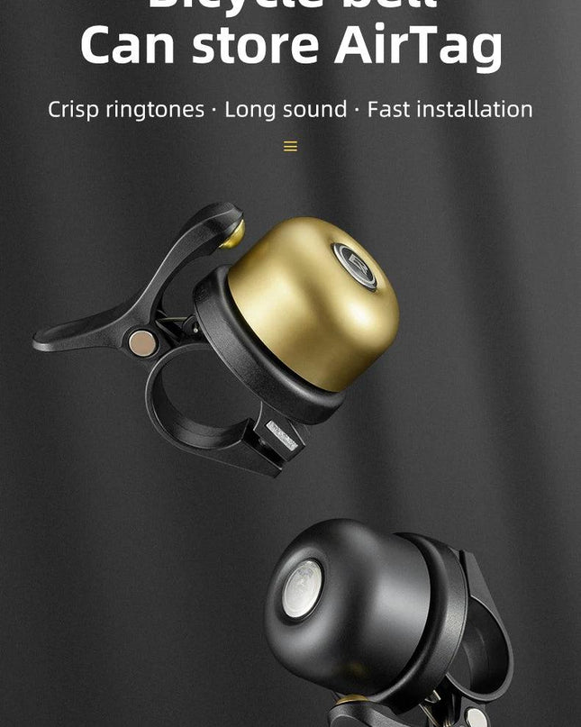 ROCKBROS Bicycle Bell Classical Stainless Bike Bell Loud Horn Cycling Handlebar Bell Portable Alarm Safety Bicycle Accessories